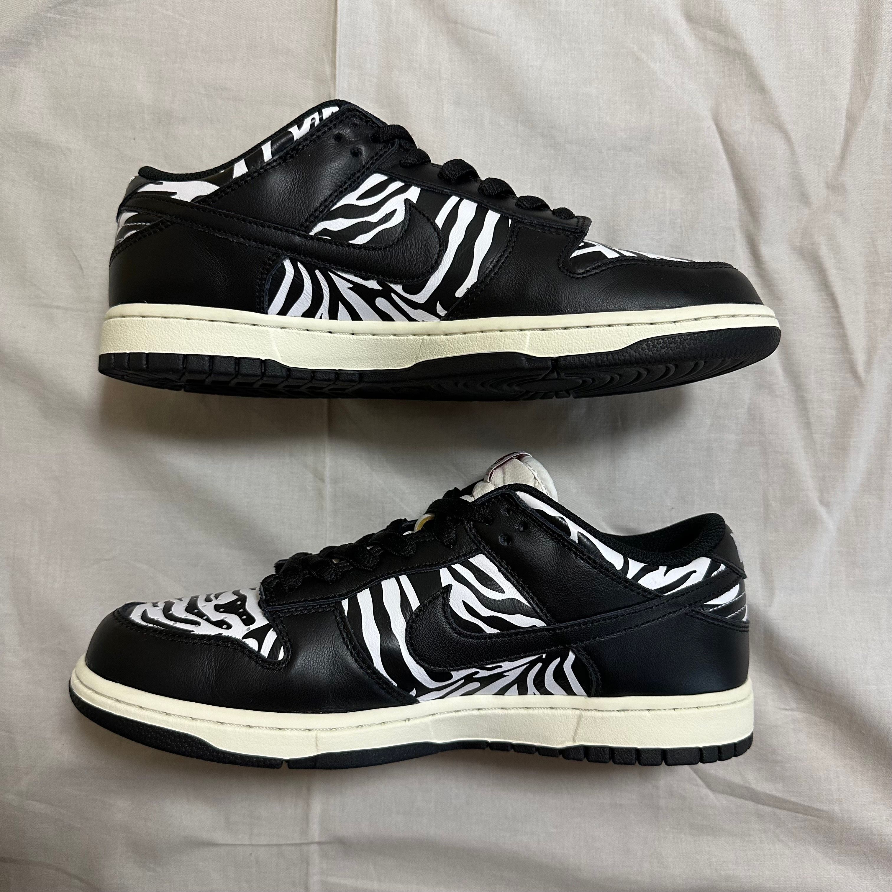 Quartersnacks × Nike SB Dunk Low "Zebra Cake/Safari"
