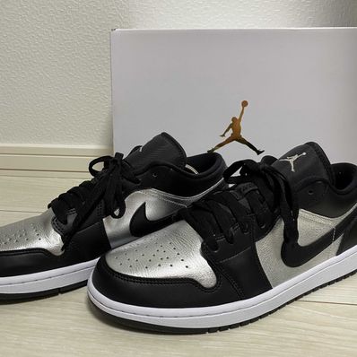 Nike Women's Air Jordan 1 Low SE "Black/Metallic Silver"