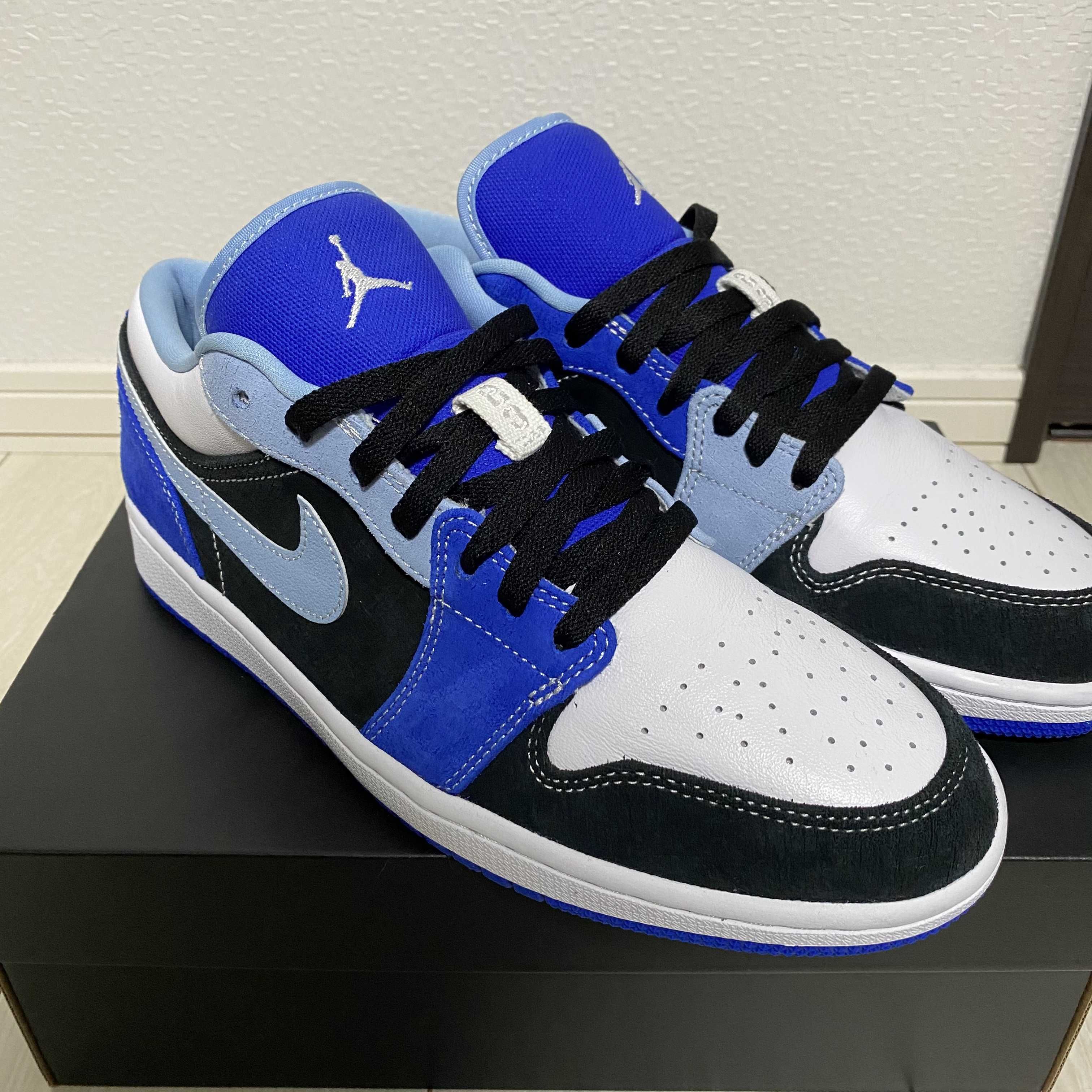NIKE AIR JORDAN 1 LOW "WHITE/BLACK/BLUE"