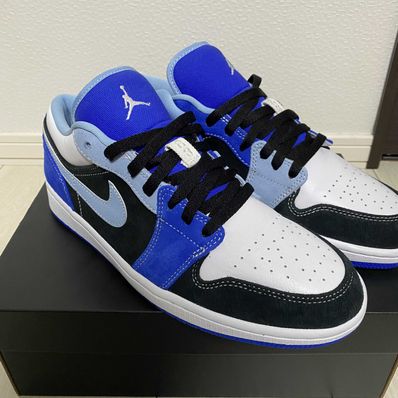 NIKE AIR JORDAN 1 LOW "WHITE/BLACK/BLUE"