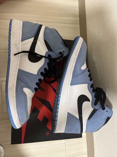 Nike GS Air Jordan 1 High "White/University Blue/Black"