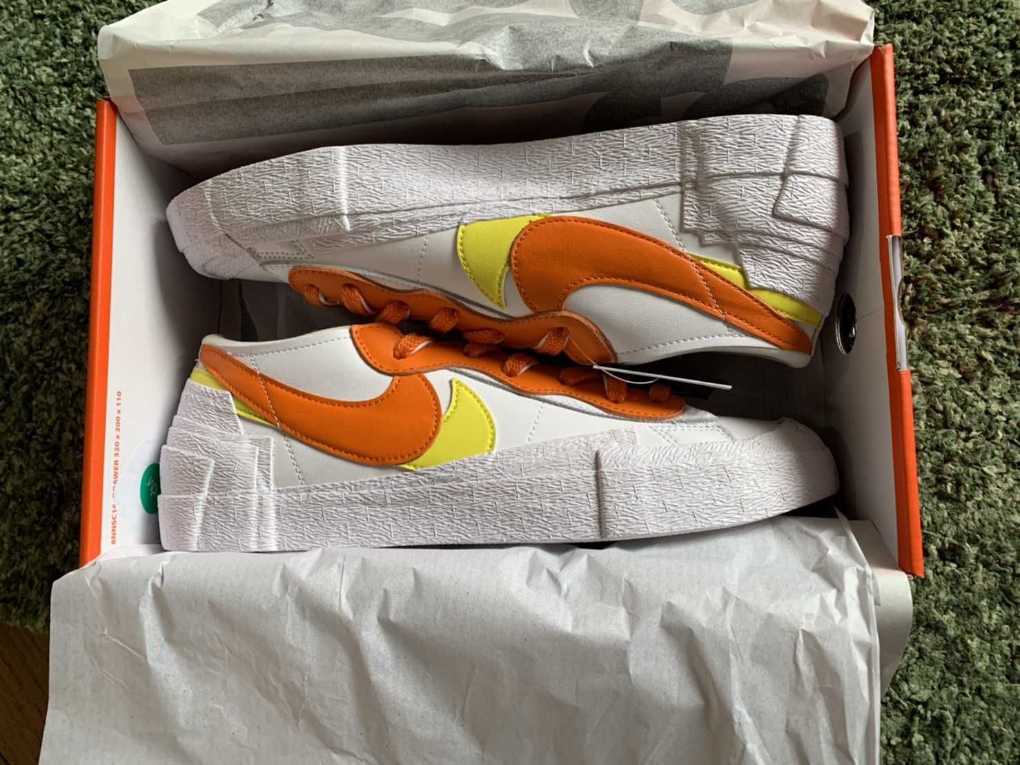 SACAI × NIKE BLAZER LOW "MAGMA ORANGE"