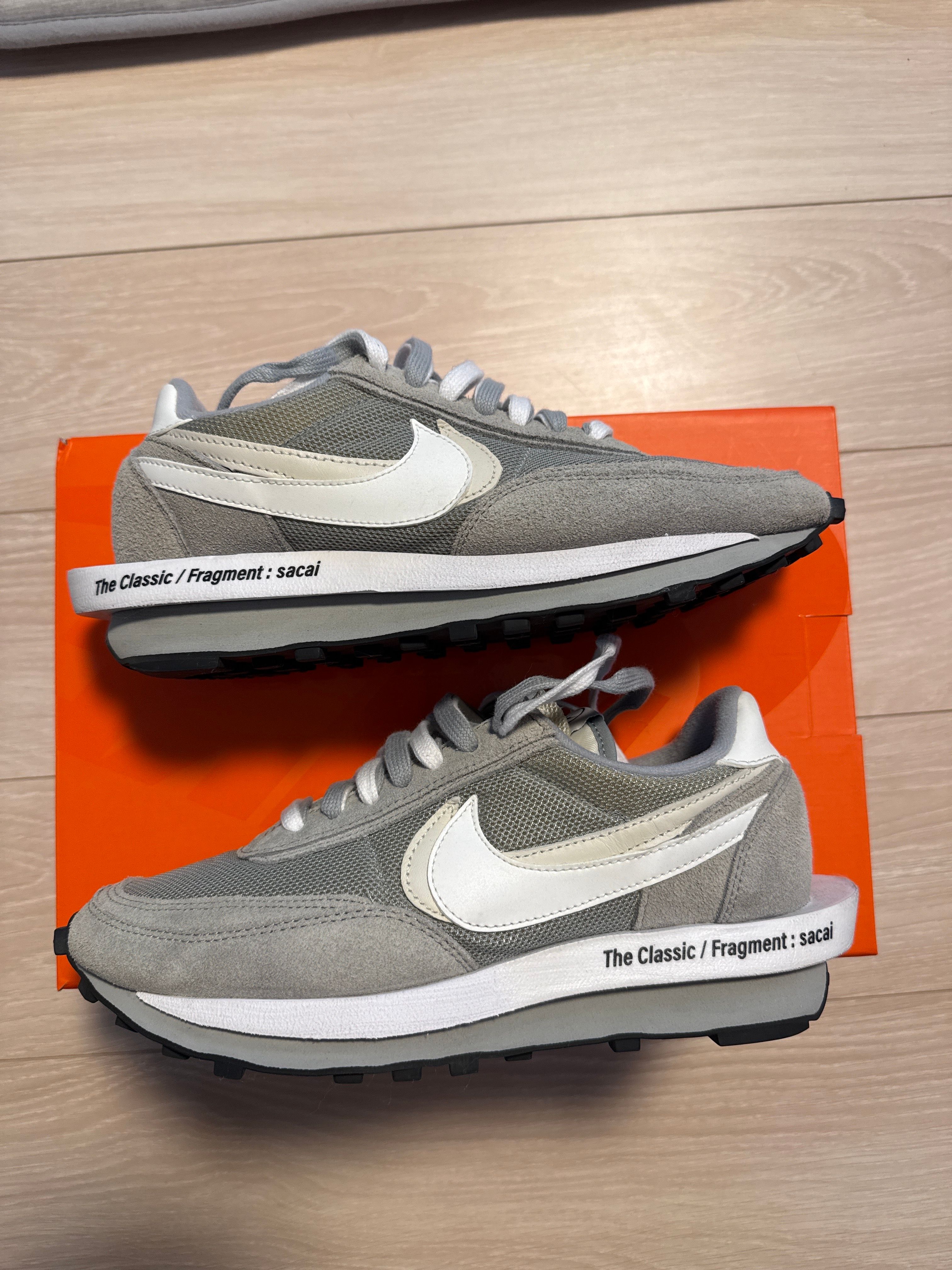 Fragment × sacai × Nike LD Waffle "Light Smoke Grey"