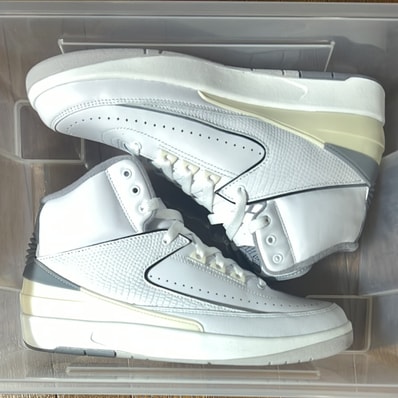 Nike Air Jordan 2 "White and Cement Grey"