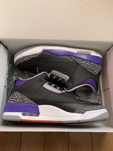 Nike Air Jordan 3 Retro "Black/Court Purple"