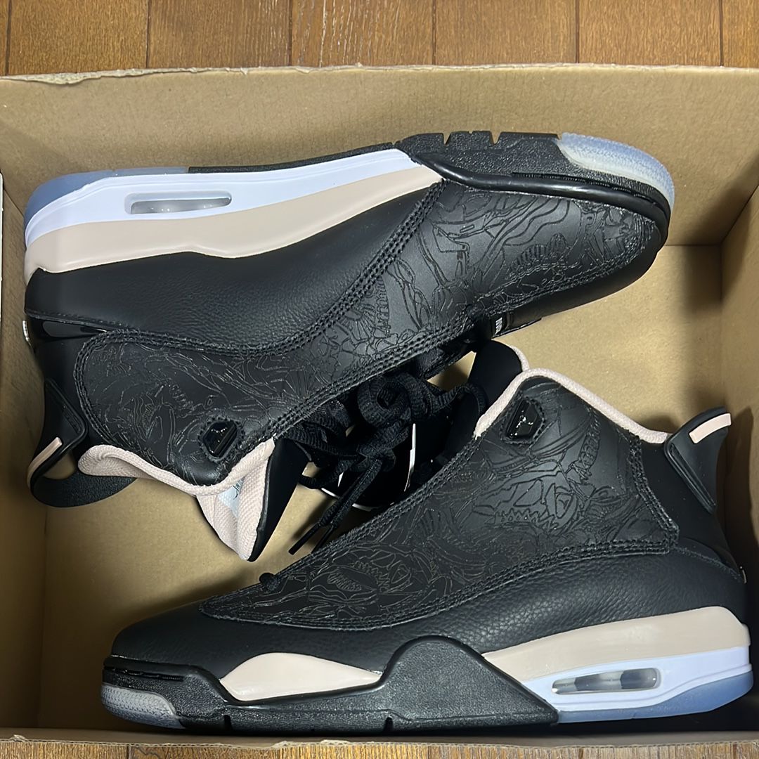 Nike Air Jordan Dub Zero "Black/White/Fossil Stone"