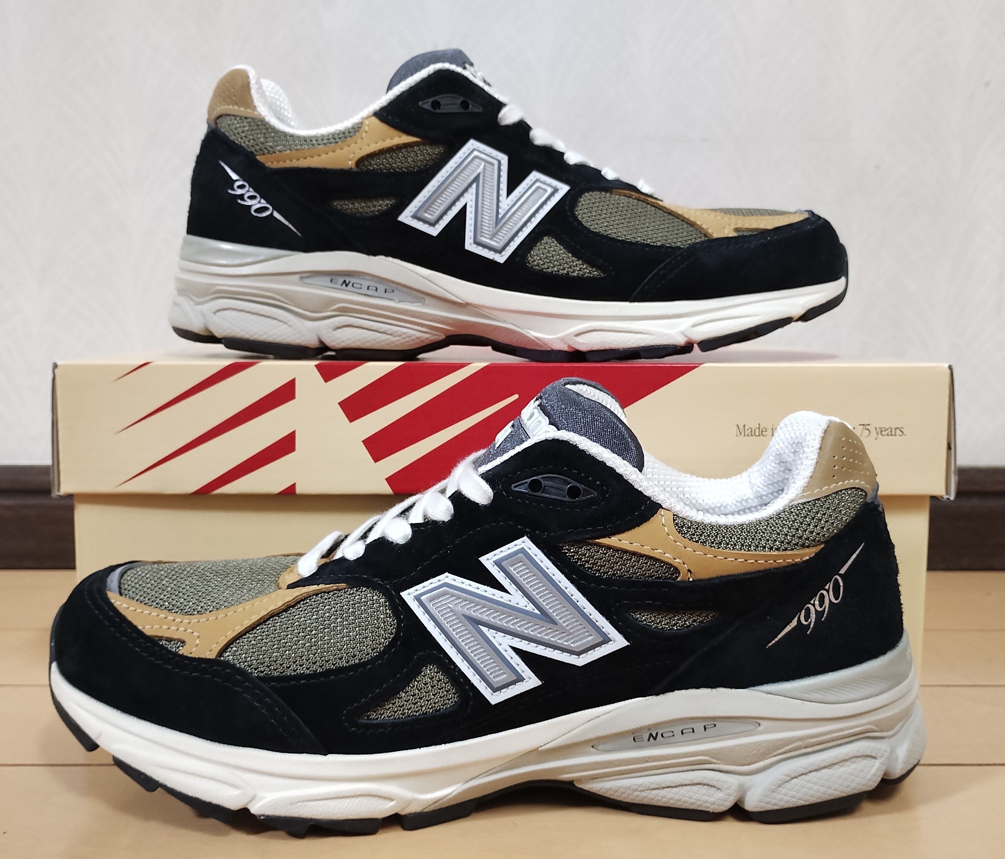 New Balance 990V3 "Black Tan"