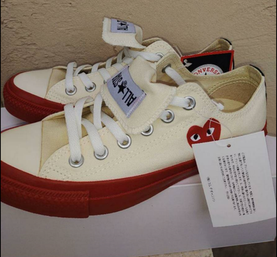 PLAY COMME des GARCONS × Converse Chuck Taylor Low "White"