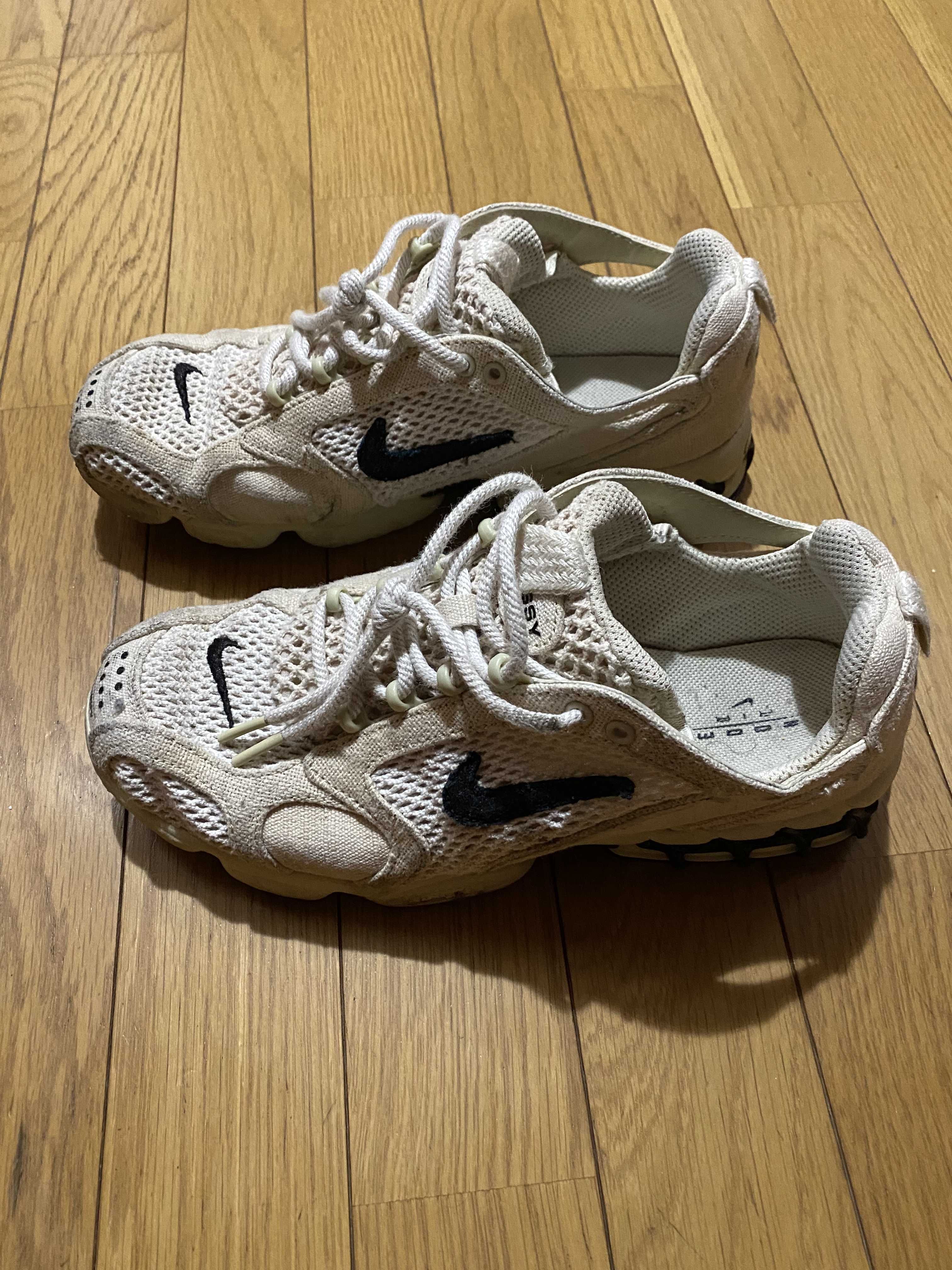 Stussy × Nike Air Zoom Spiridon CG 2 "Fossil/Black"