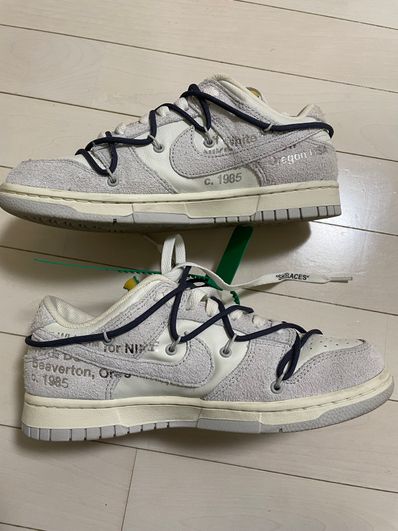 Off-White × Nike Dunk Low "Sail/Neutral Grey/Gridiron"