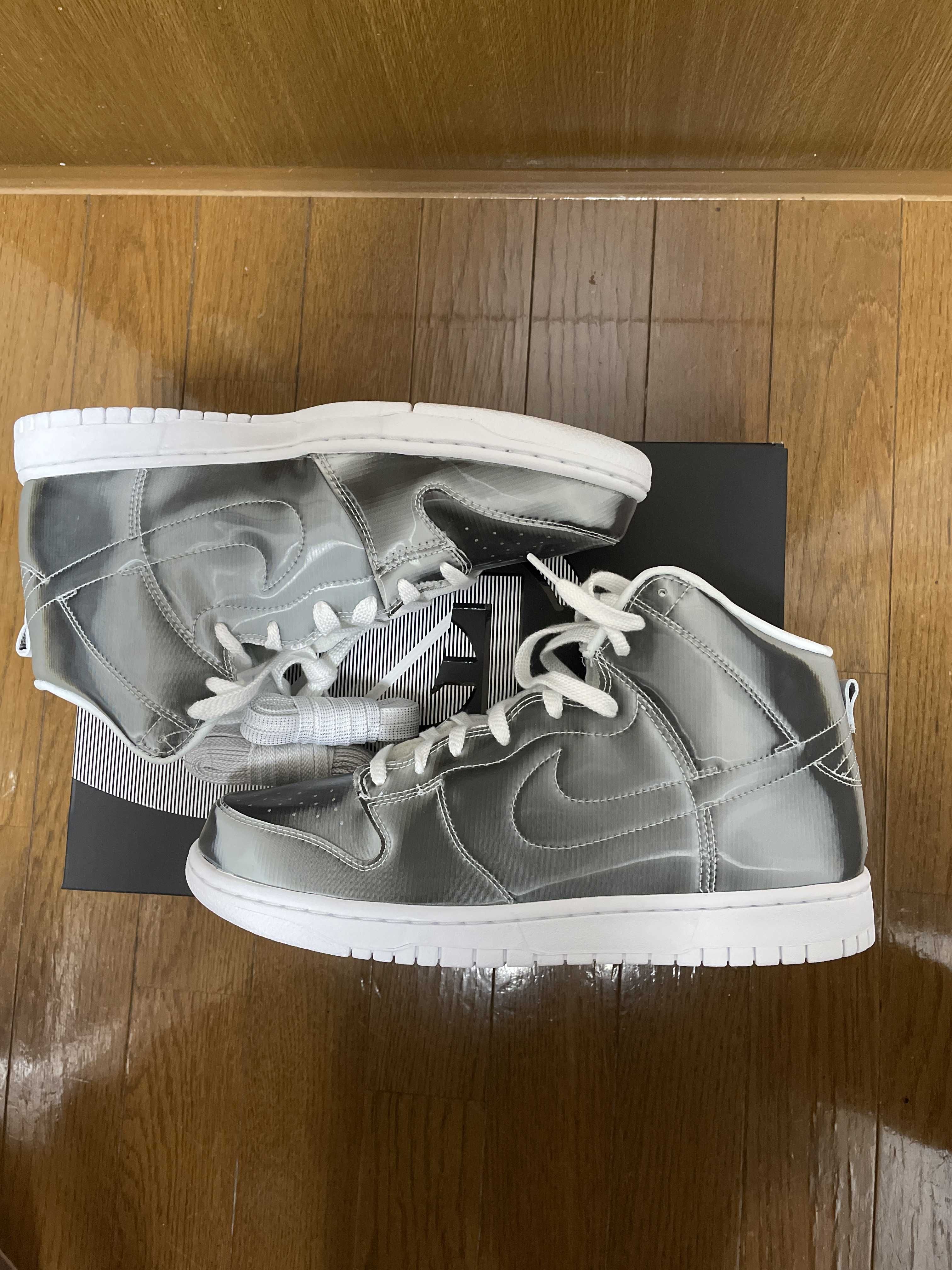 CLOT × Nike Dunk High "Silver/Flux"