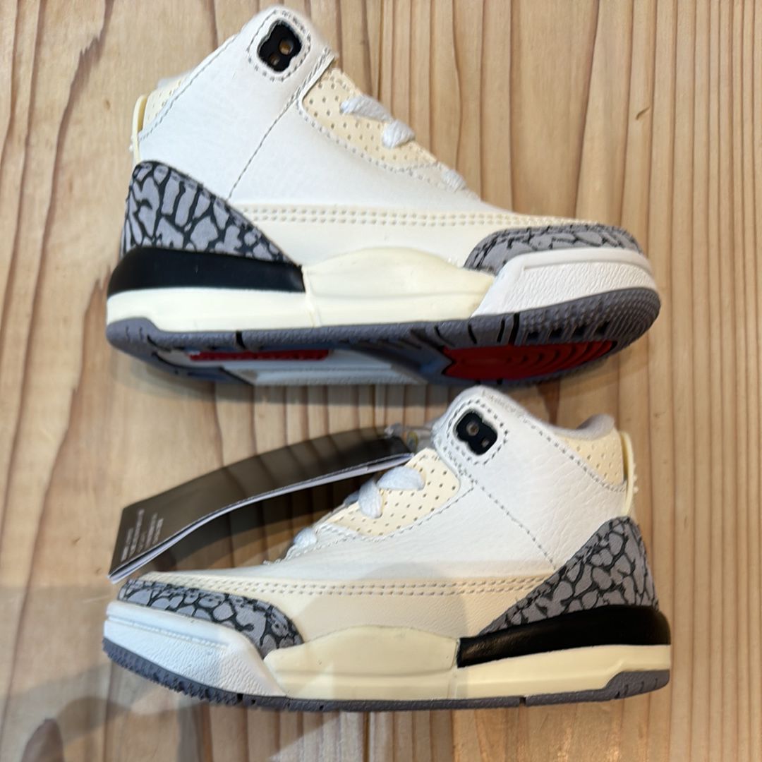 Nike TD Air Jordan 3 Retro "White Cement Reimagined"