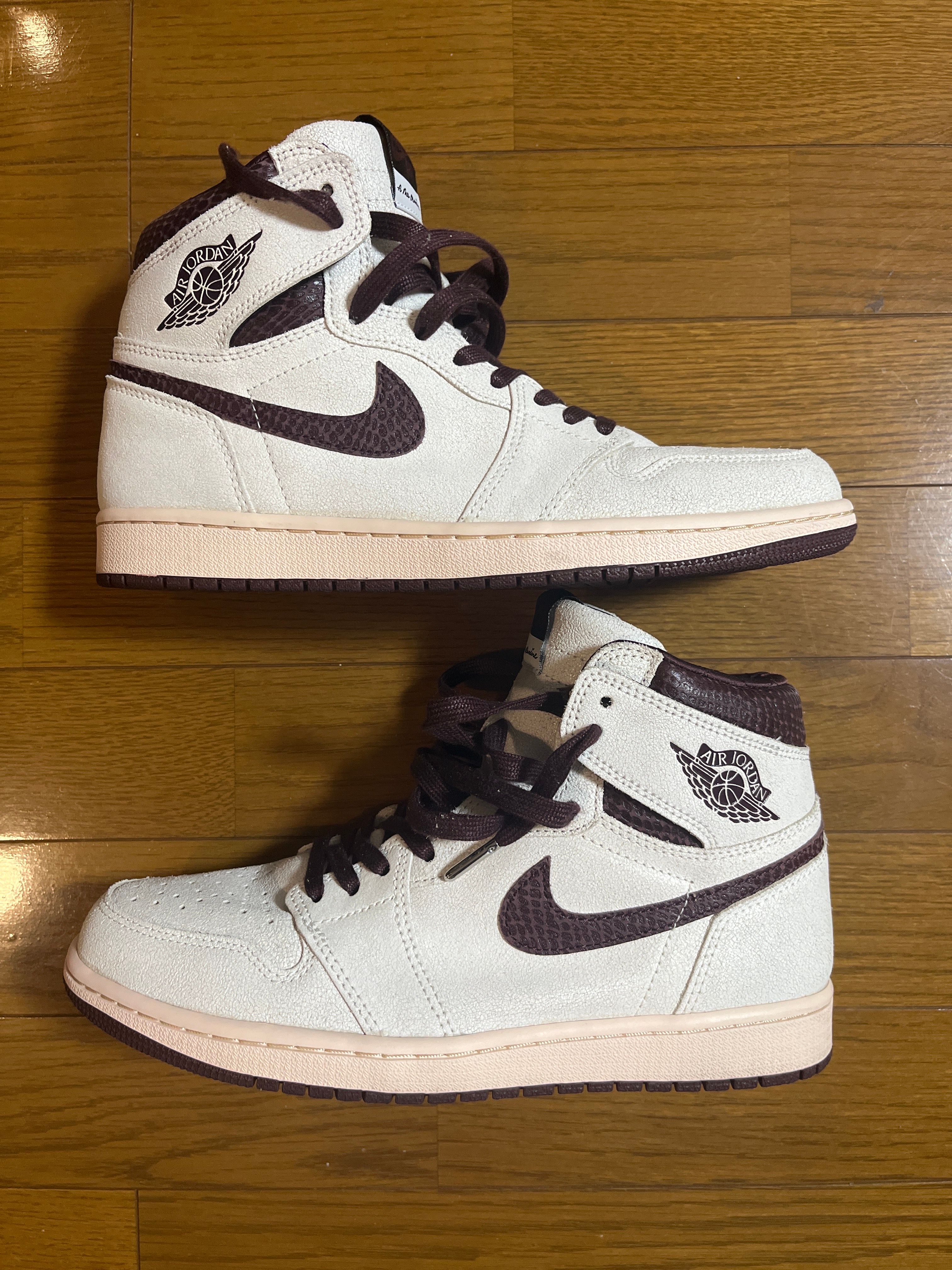 A Ma Maniere × Nike Air Jordan 1 Retro High OG "Sail and Burgundy"