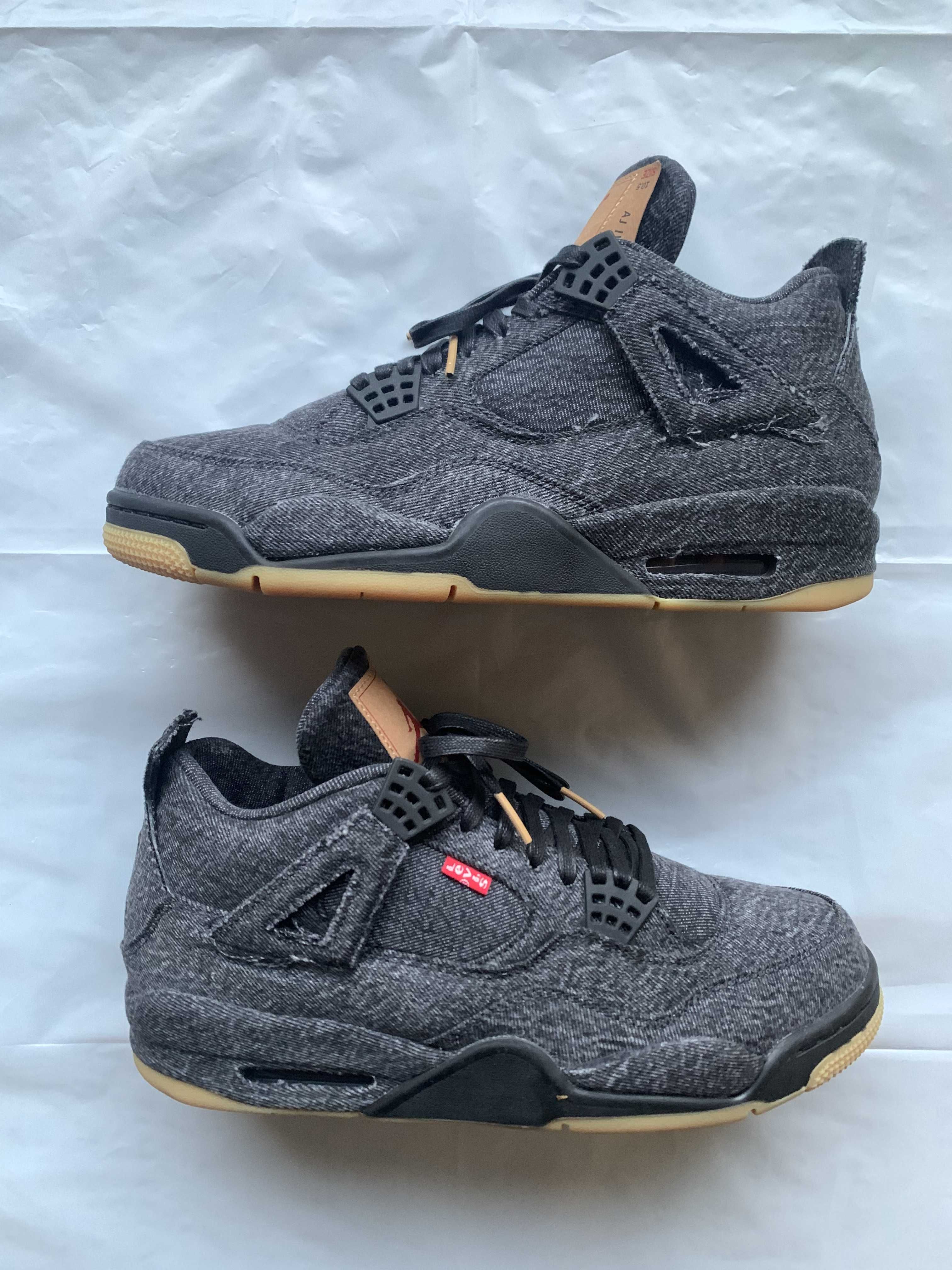 Nike × Levi's Air Jordan 4 "Black Denim" (Tag: LEVIS®)