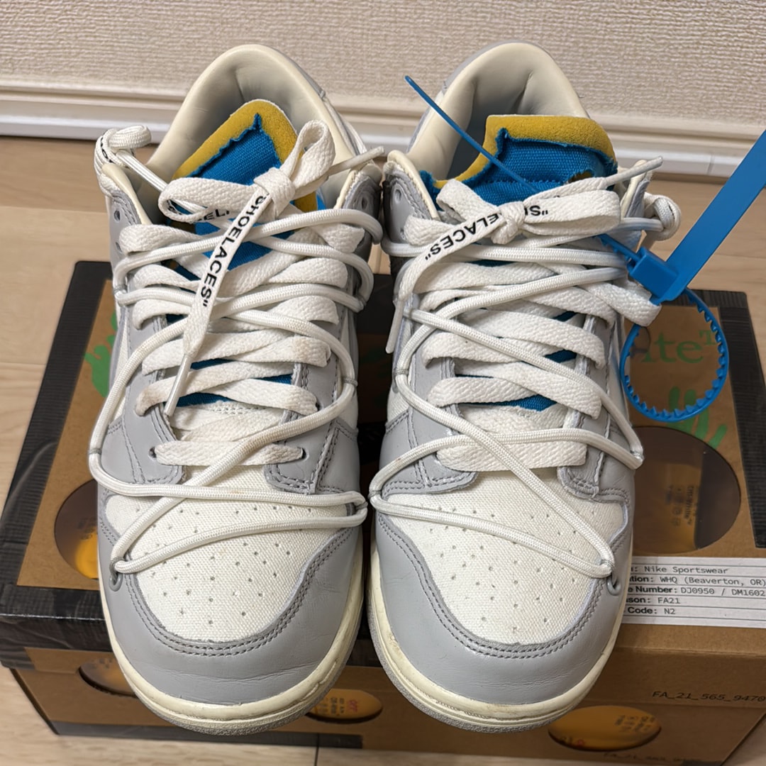 Off-White × Nike Dunk Low "Sail/Neutral Gray"