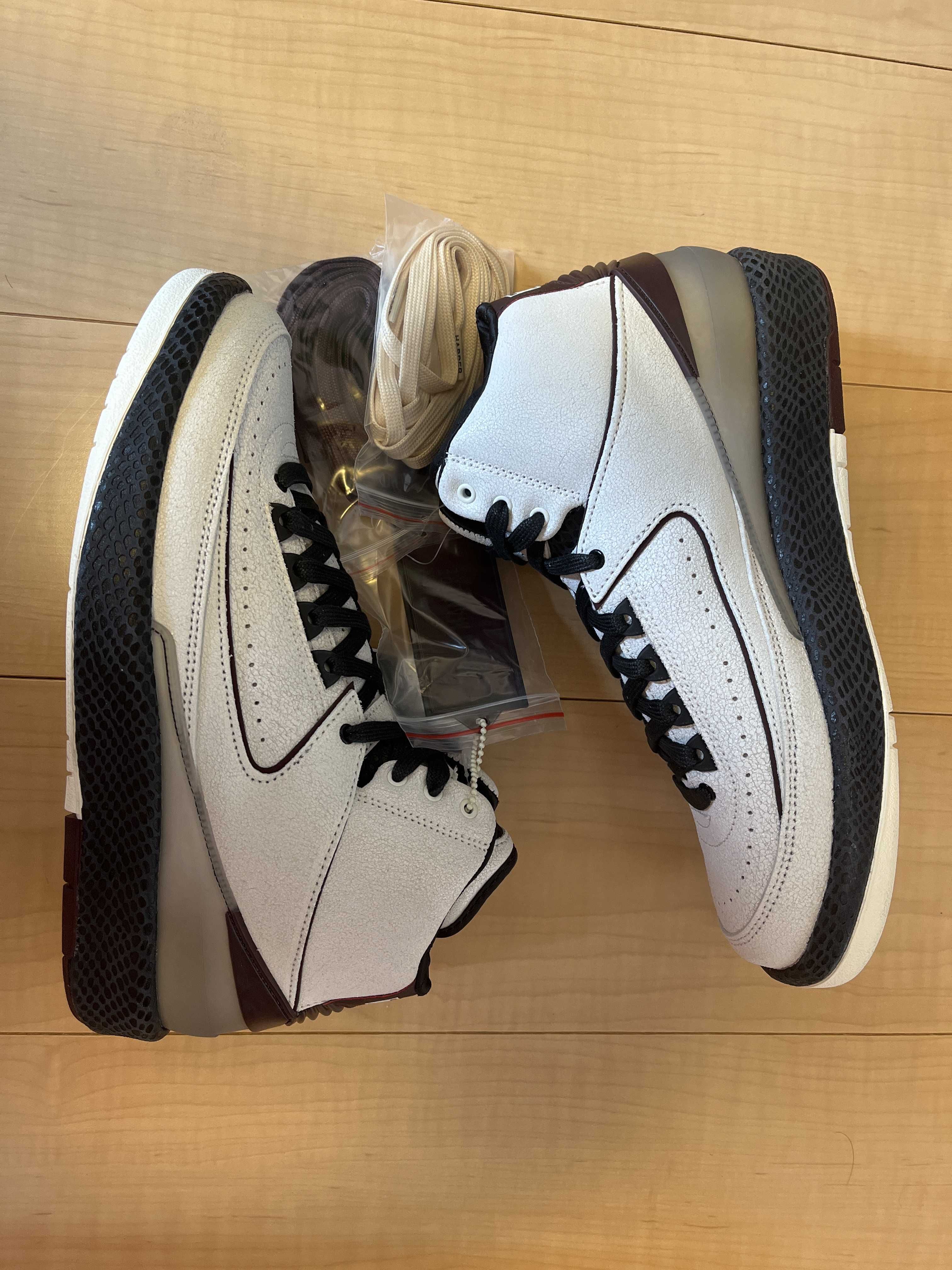A Ma Maniere × Nike Air Jordan 2 "Airness/Sail and Burgundy"