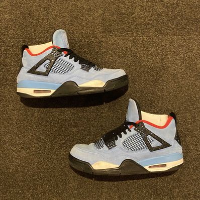 Travis Scott × Nike Air Jordan 4 Retro Cactus Jack "University Blue"