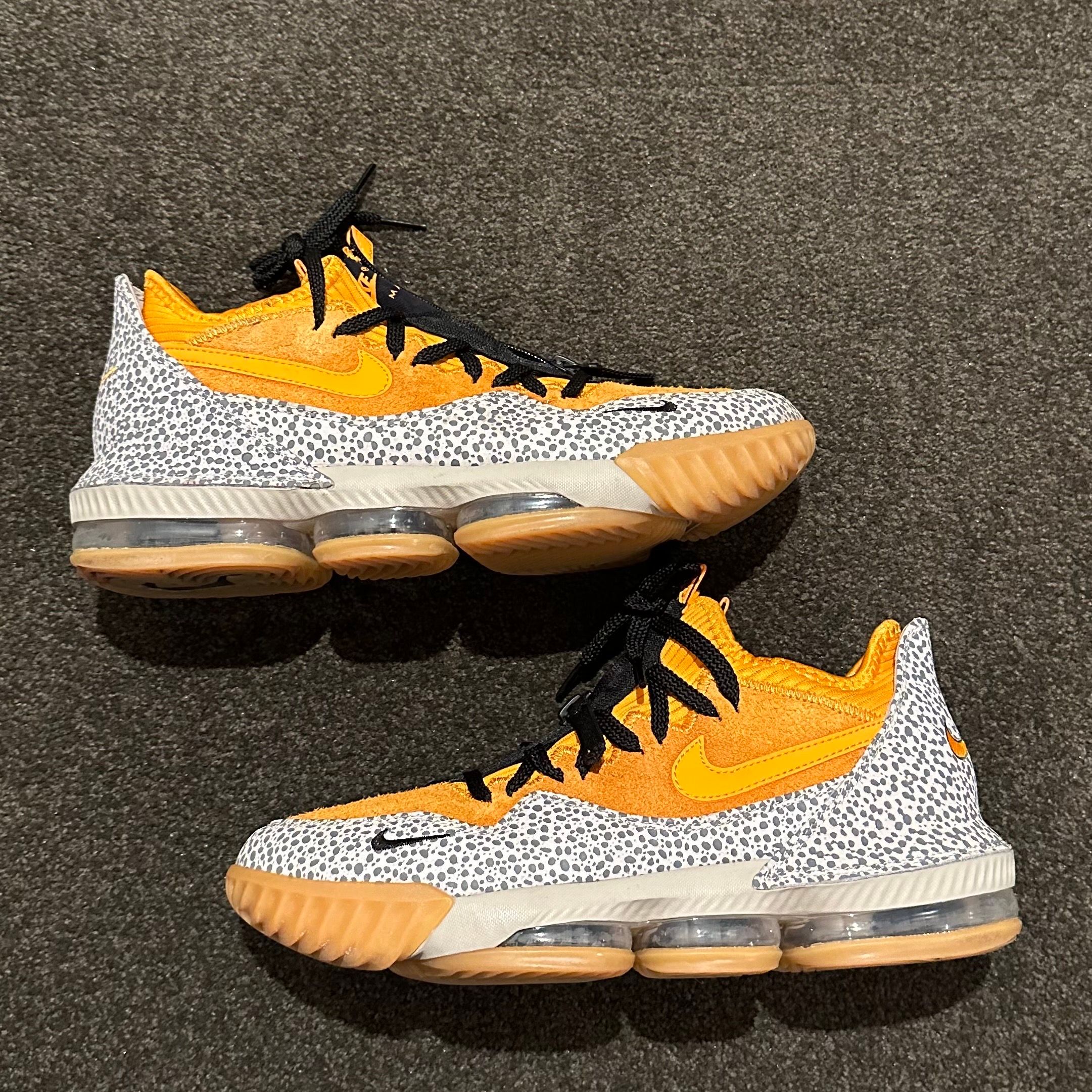 atmos × Nike LeBron 16 Low "Safari" (CD9471-800/CI3358-800)