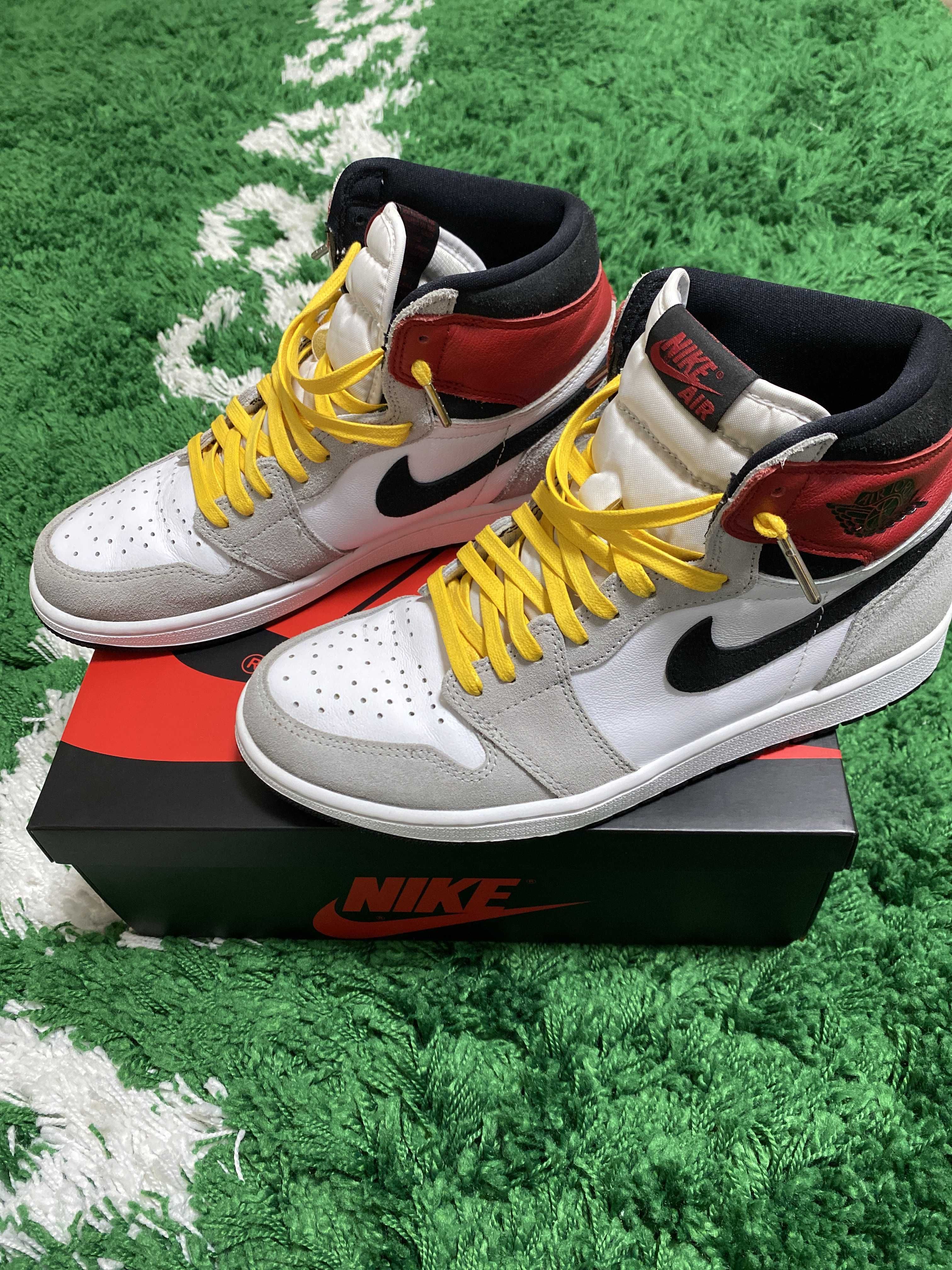 Nike Air Jordan 1 High OG "White/Black/Light Smoke Grey"