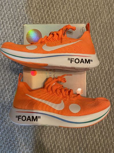 Off-White × Nike Zoom Fly Mercurial Flyknit "Total Orange/White/Volt"
