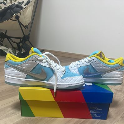 FTC × Nike SB Dunk Low "White/Blue"