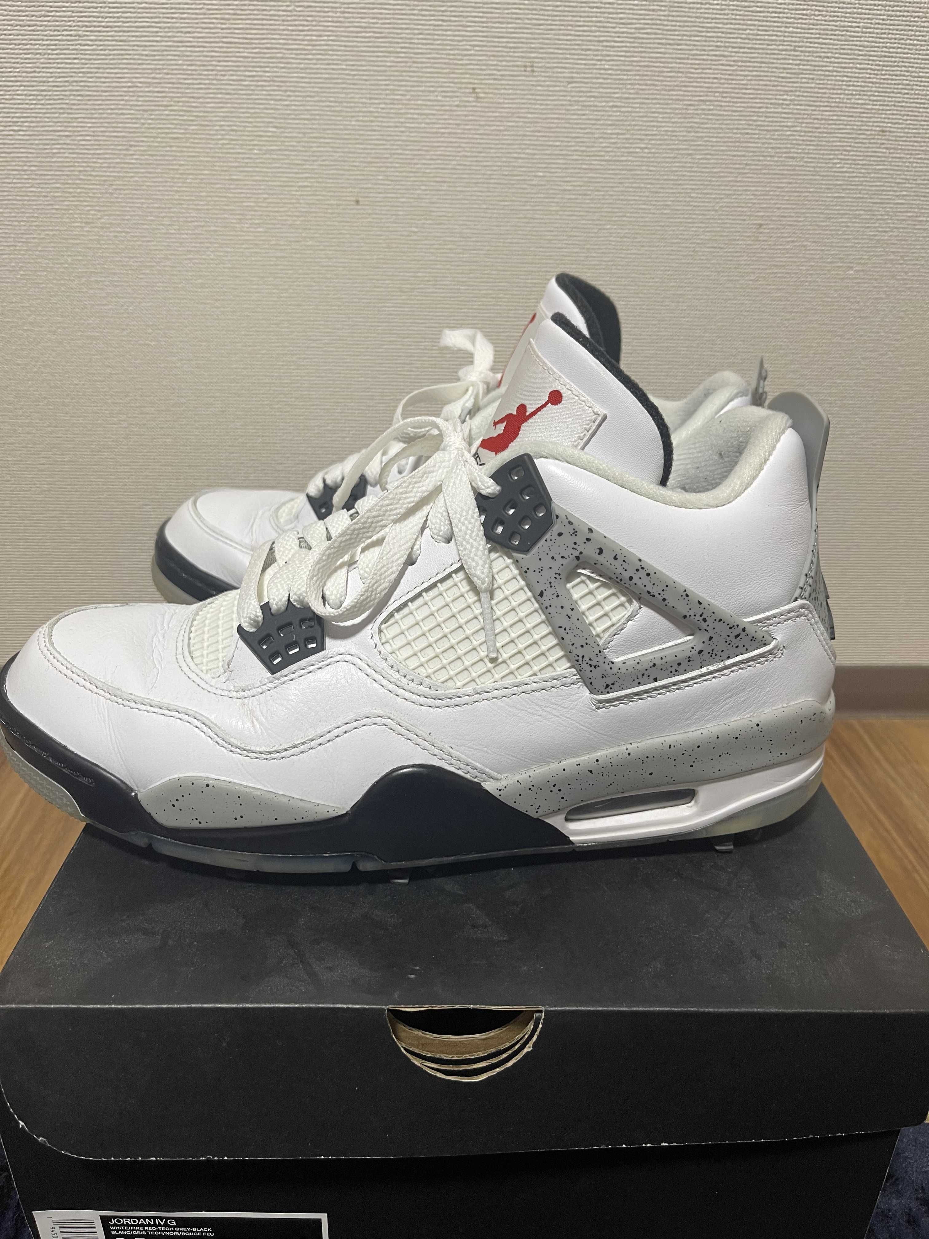 NIKE GOLF AIR JORDAN 4 "WHITE CEMENT"