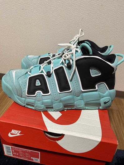 NIKE AIR MORE UPTEMPO "LIGHT AQUA / BLACK / WHITE"