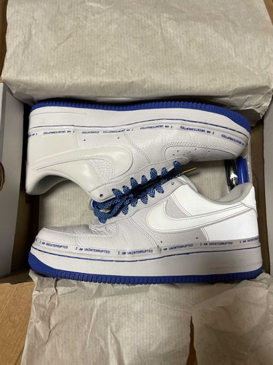 Uninterrupted × Nike Air Force 1 "White/Lapis Blue"