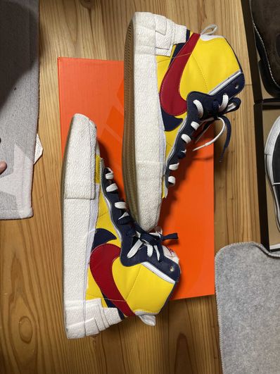 sacai × Nike Blazer Mid "Varsity Maize/Varsity Red"