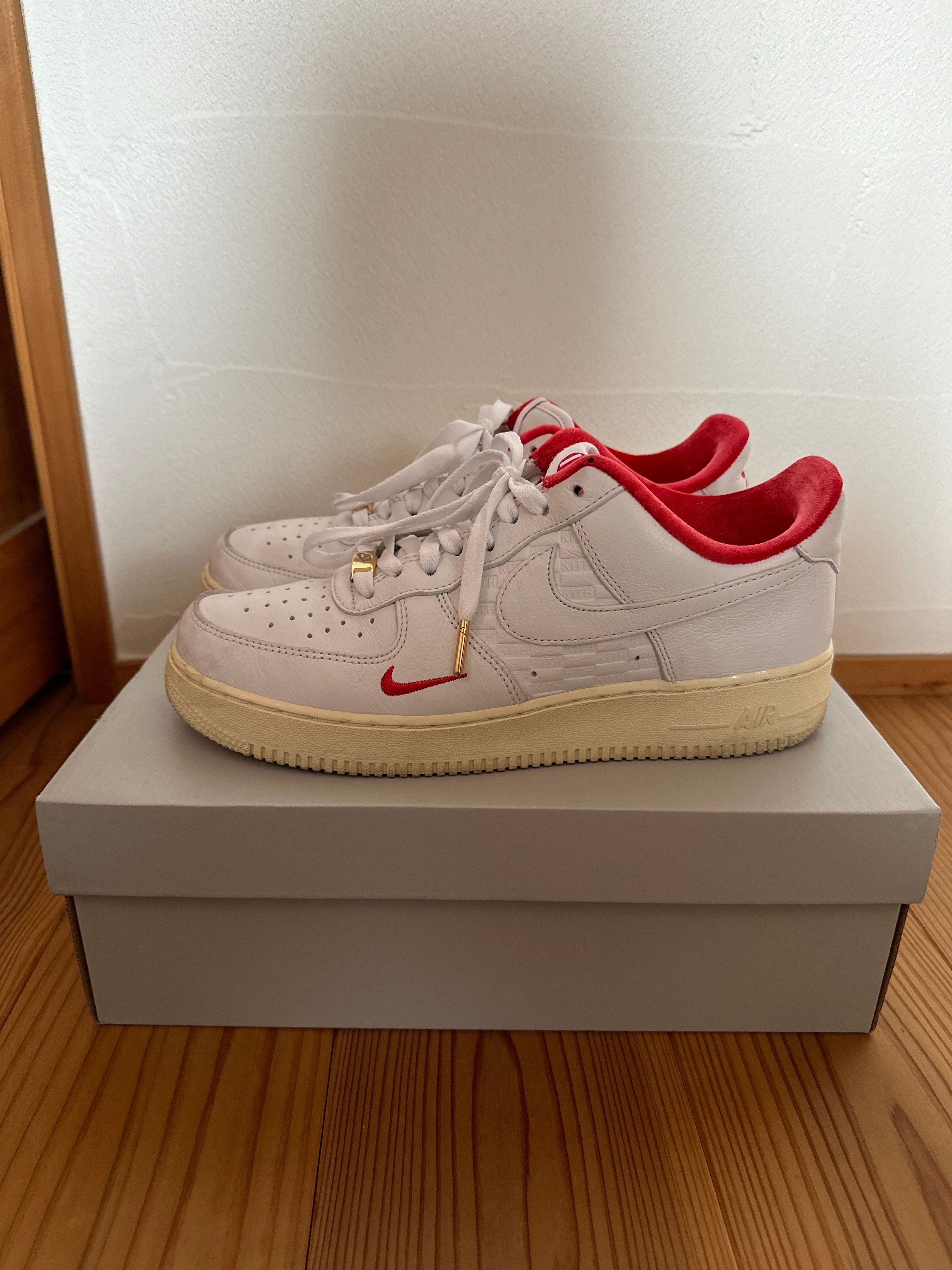 KITH × Nike Air Force 1 Low "White/Red"