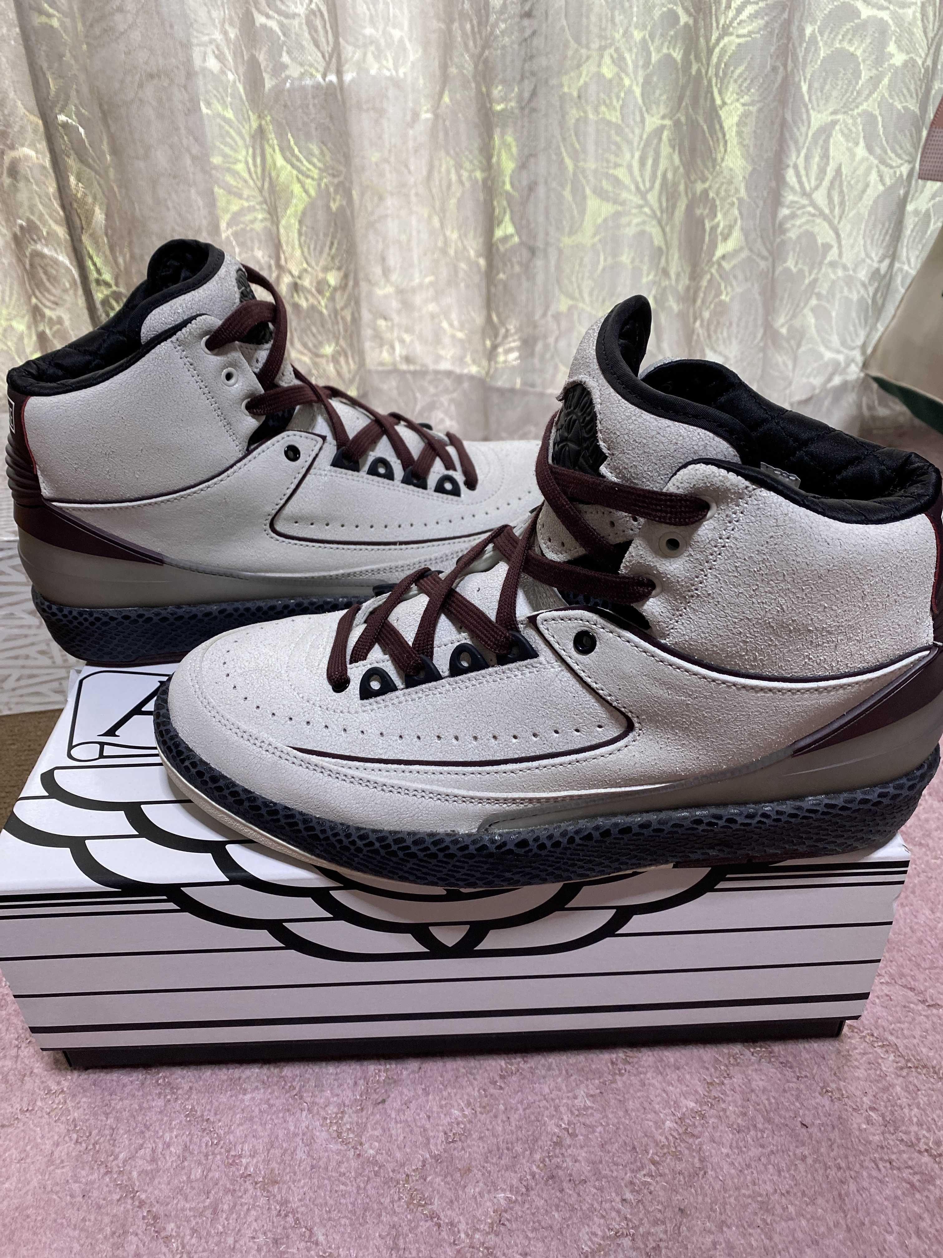 A Ma Maniere × Nike Air Jordan 2 "Airness/Sail and Burgundy"