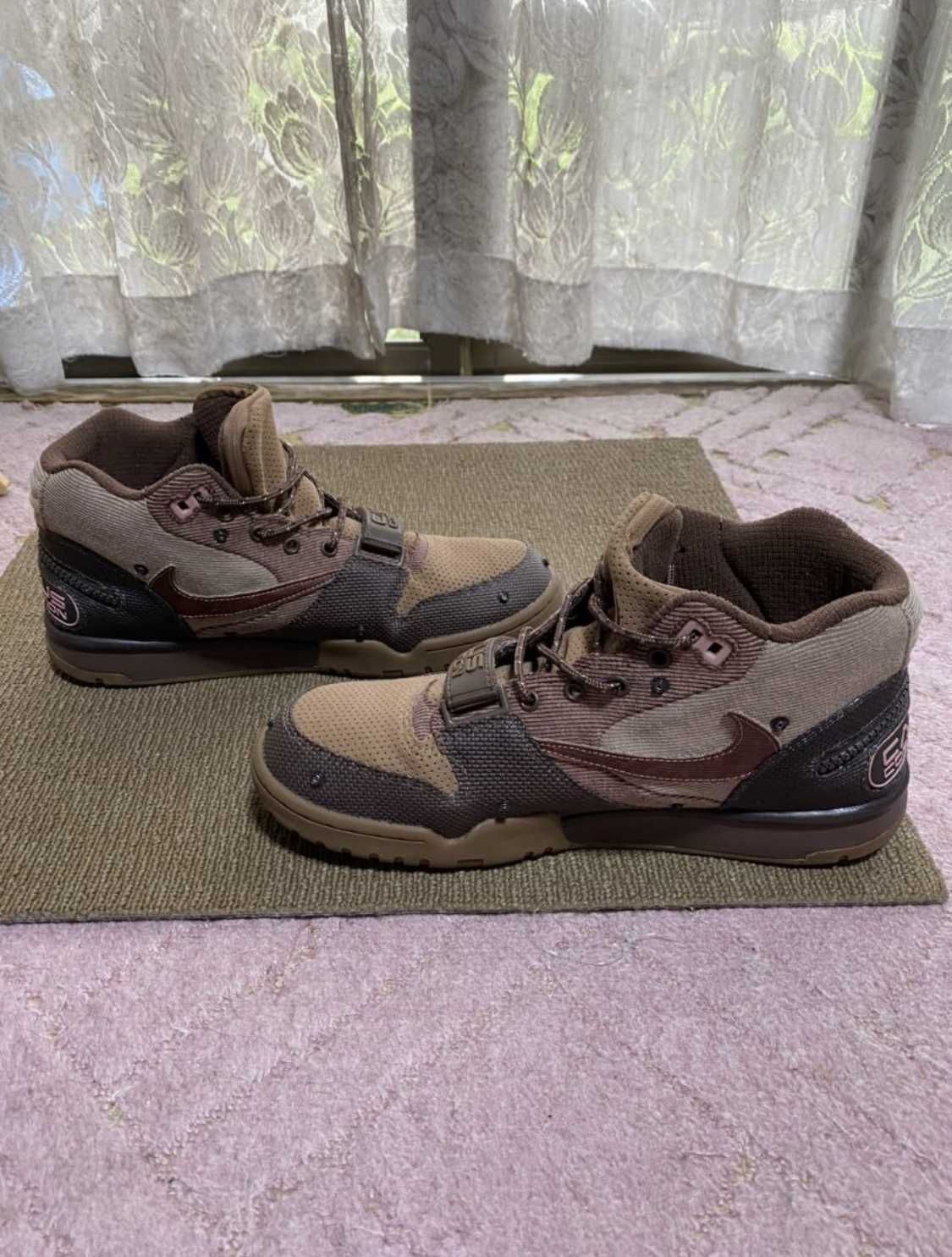 Travis Scott x Nike Air Trainer 1 SP "Archaeo Brown and Rust Pink"