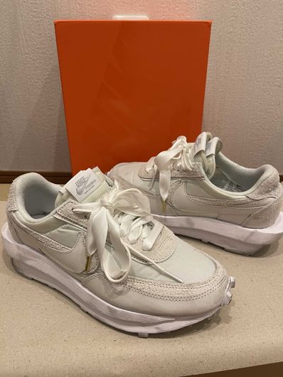 sacai × Nike LDV Waffle "Triple White"