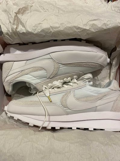 sacai × Nike LDV Waffle "Triple White"