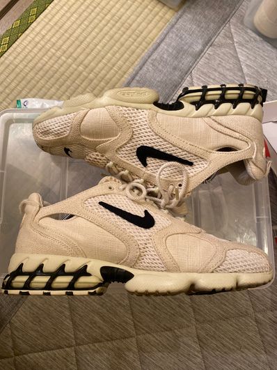 Stussy × Nike Air Zoom Spiridon CG 2 "Fossil/Black"