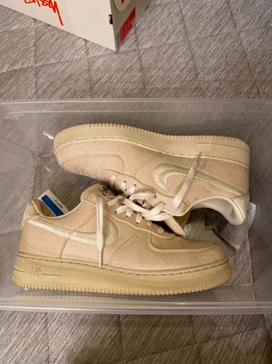 Stussy × Nike Air Force 1 Low "Fossil Stone"