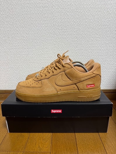 Supreme × Nike Air Force 1 Low "Flax/Wheat"