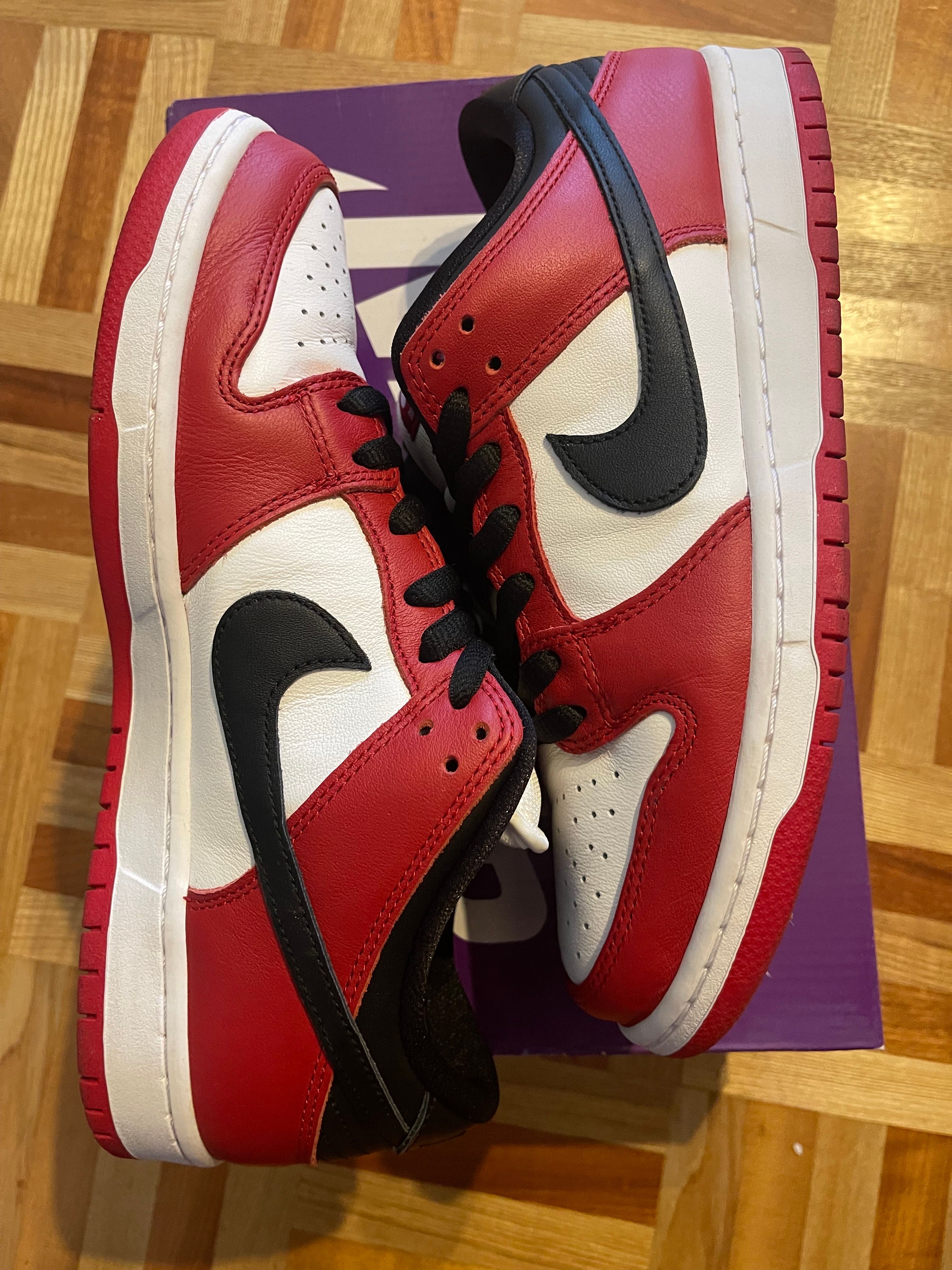 Nike SB Dunk Low Pro "J-Pack Chicago/Varsity Red and White"