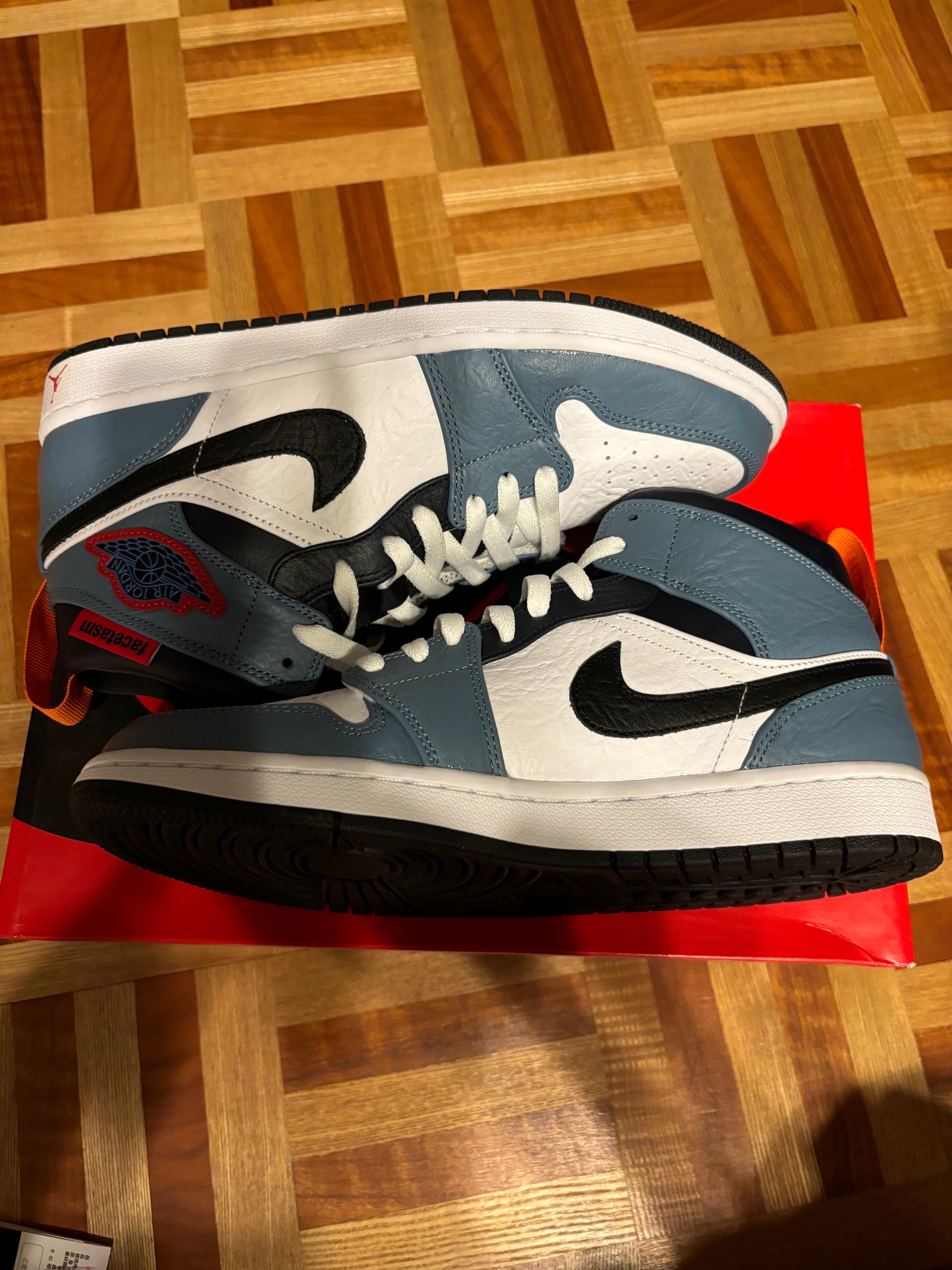 FACETASM × Nike Air Jordan 1 Mid "White/Navy"