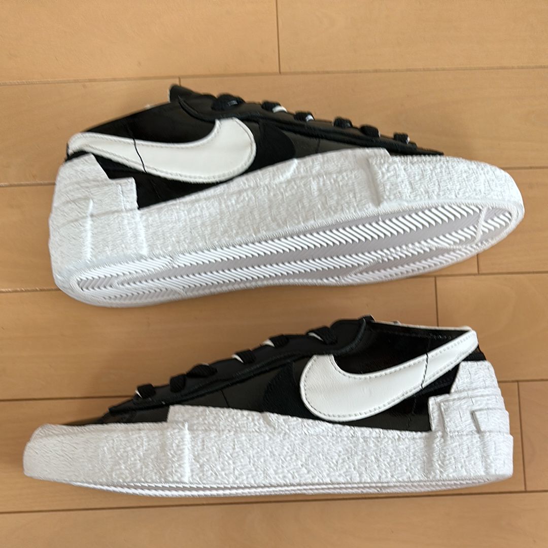 sacai × Nike Blazer Low "Black Patent Leather"