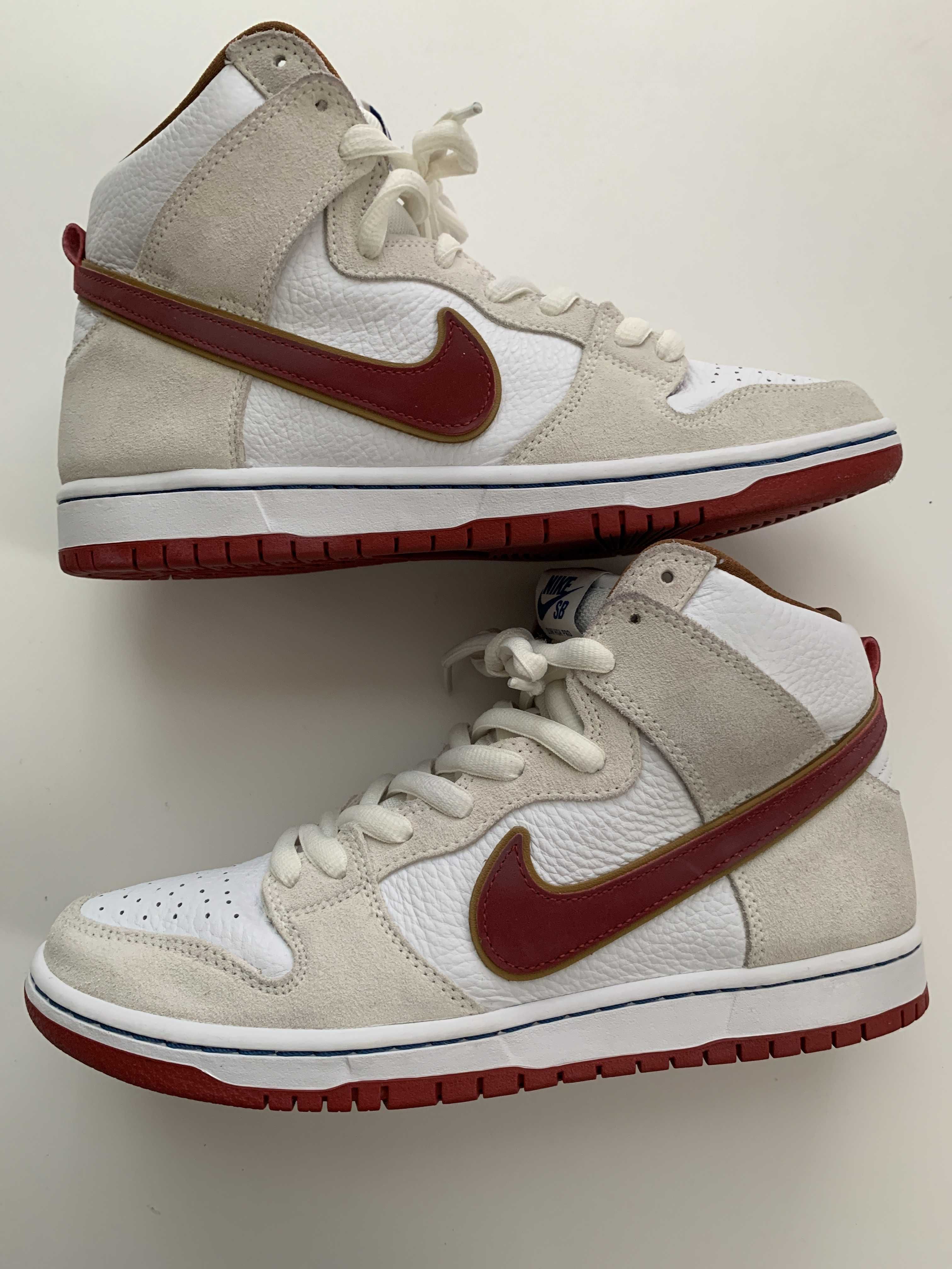 Nike Dunk High Pro "Sail/Team Crimson"