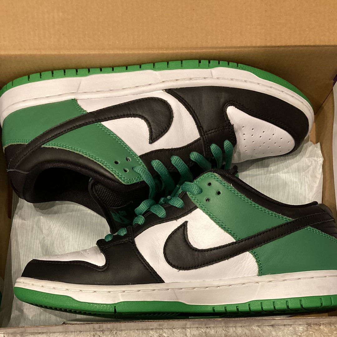 Nike SB Dunk Low Pro "Black and Classic Green"