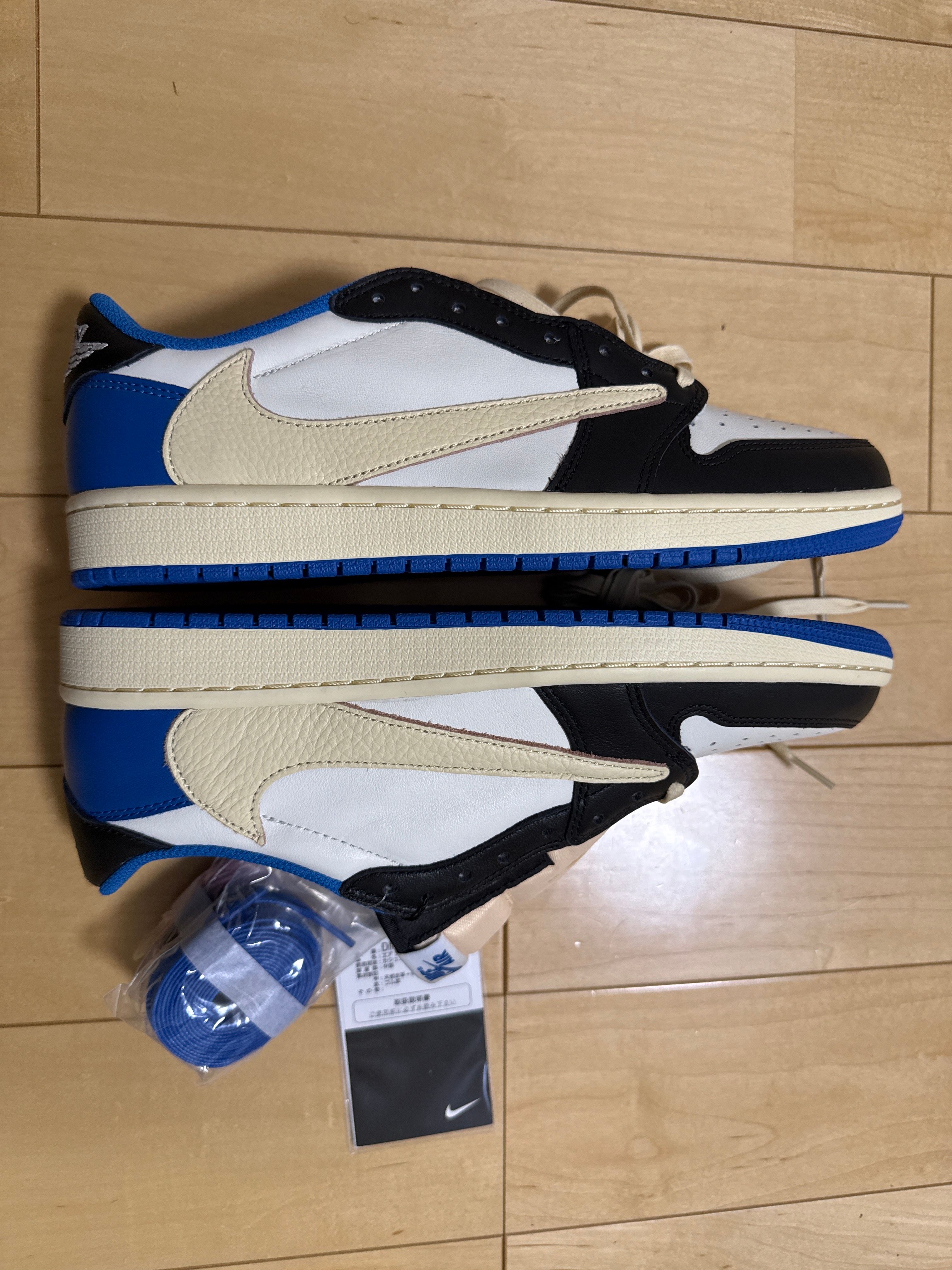 Travis Scott × fragment design × Nike Air Jordan 1 Low OG SP "Military Blue"