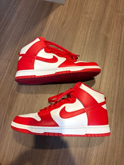 Nike Dunk High "Championship White and Red"