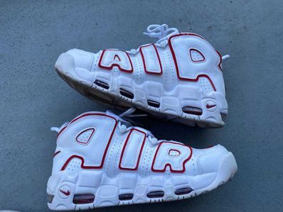 NIKE AIR MORE UPTEMPO "WHITE/VARSITY RED" (2021)