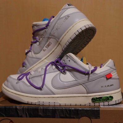 Off-White × Nike Dunk Low "Sail/Neutral Gray"