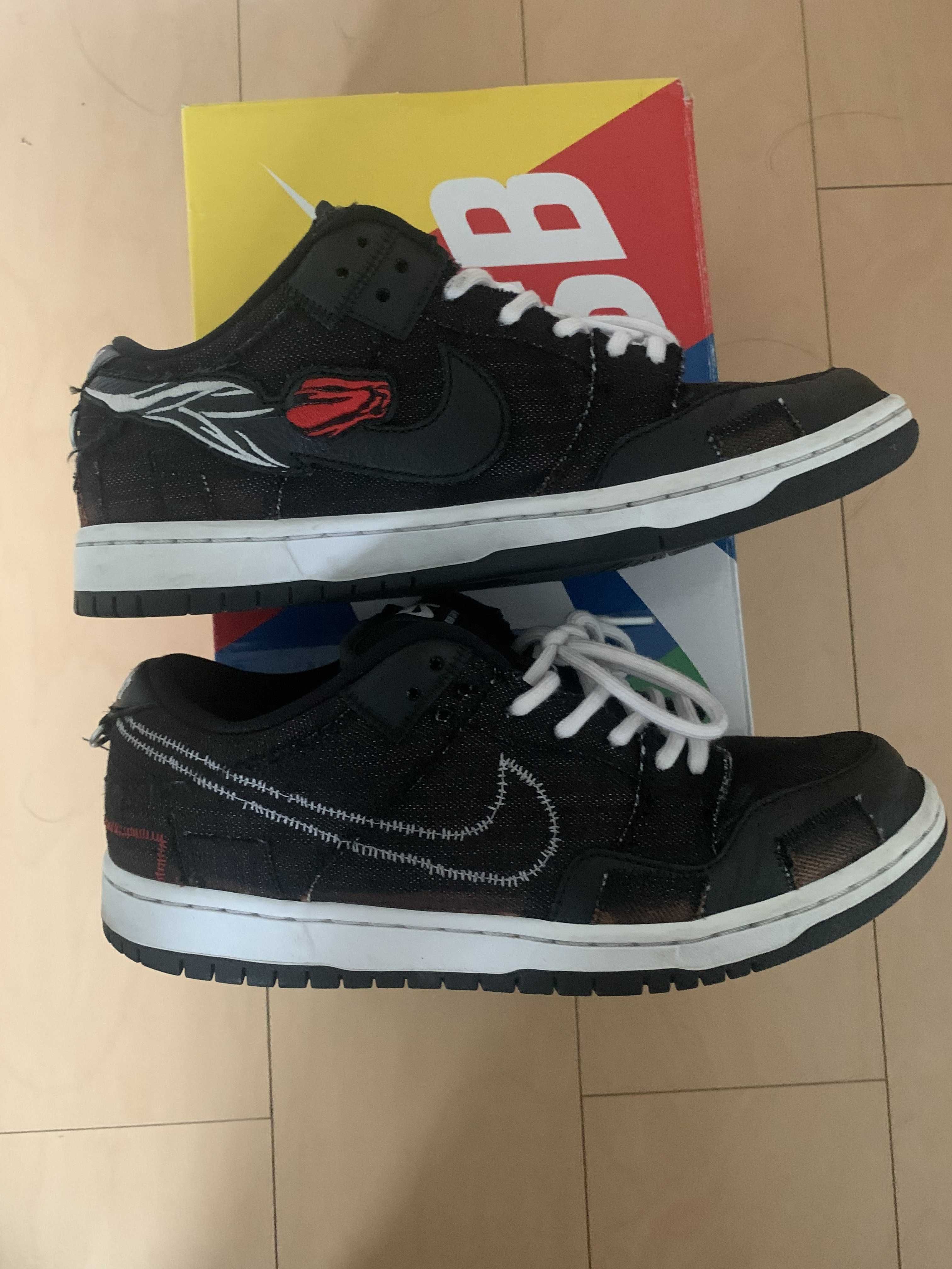 Wasted Youth × Nike SB Dunk Low "Black Denim" / VERDY