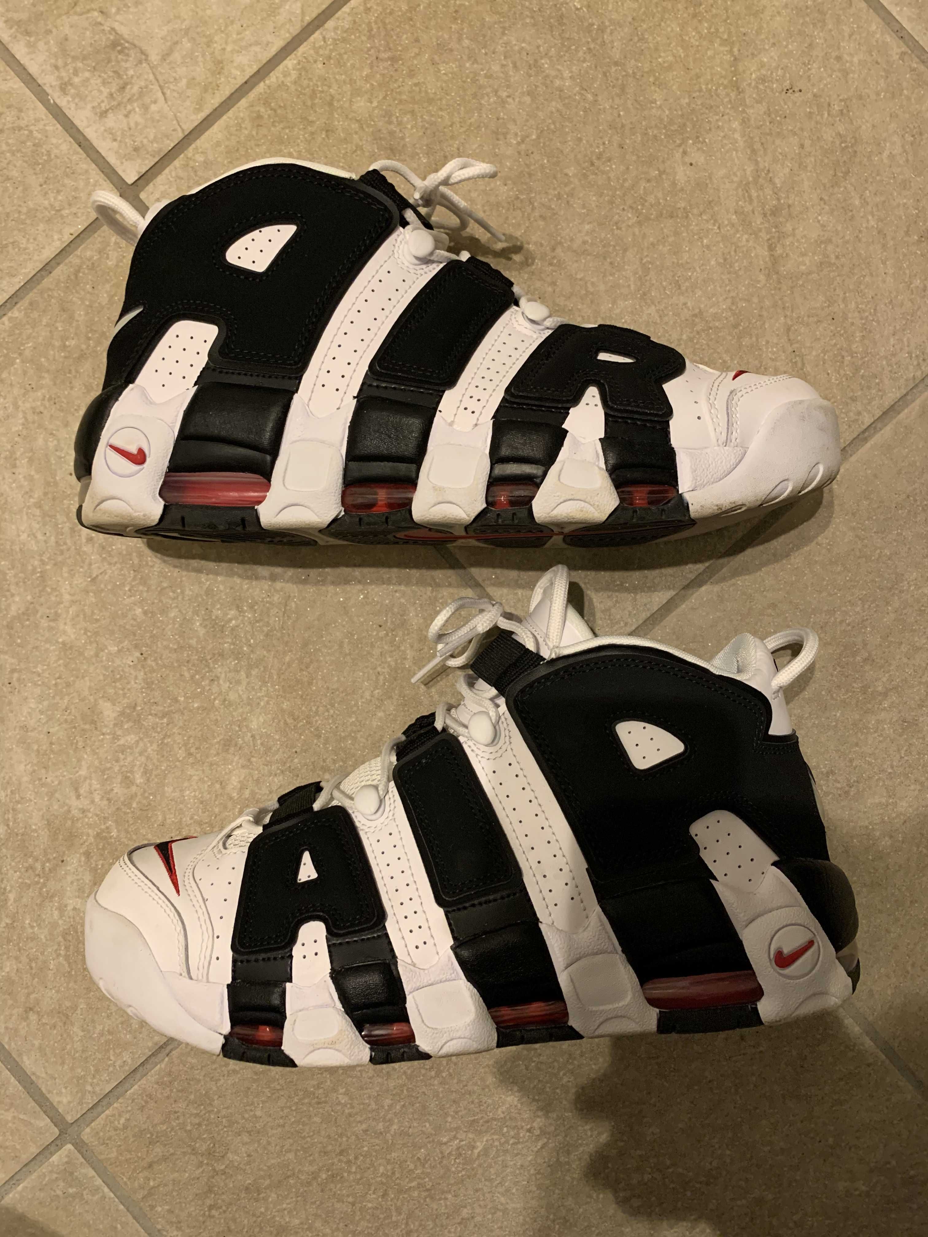 NIKE AIR MORE UPTEMPO "WHITE/BLACK/UNIVERSITY RED"(2020)