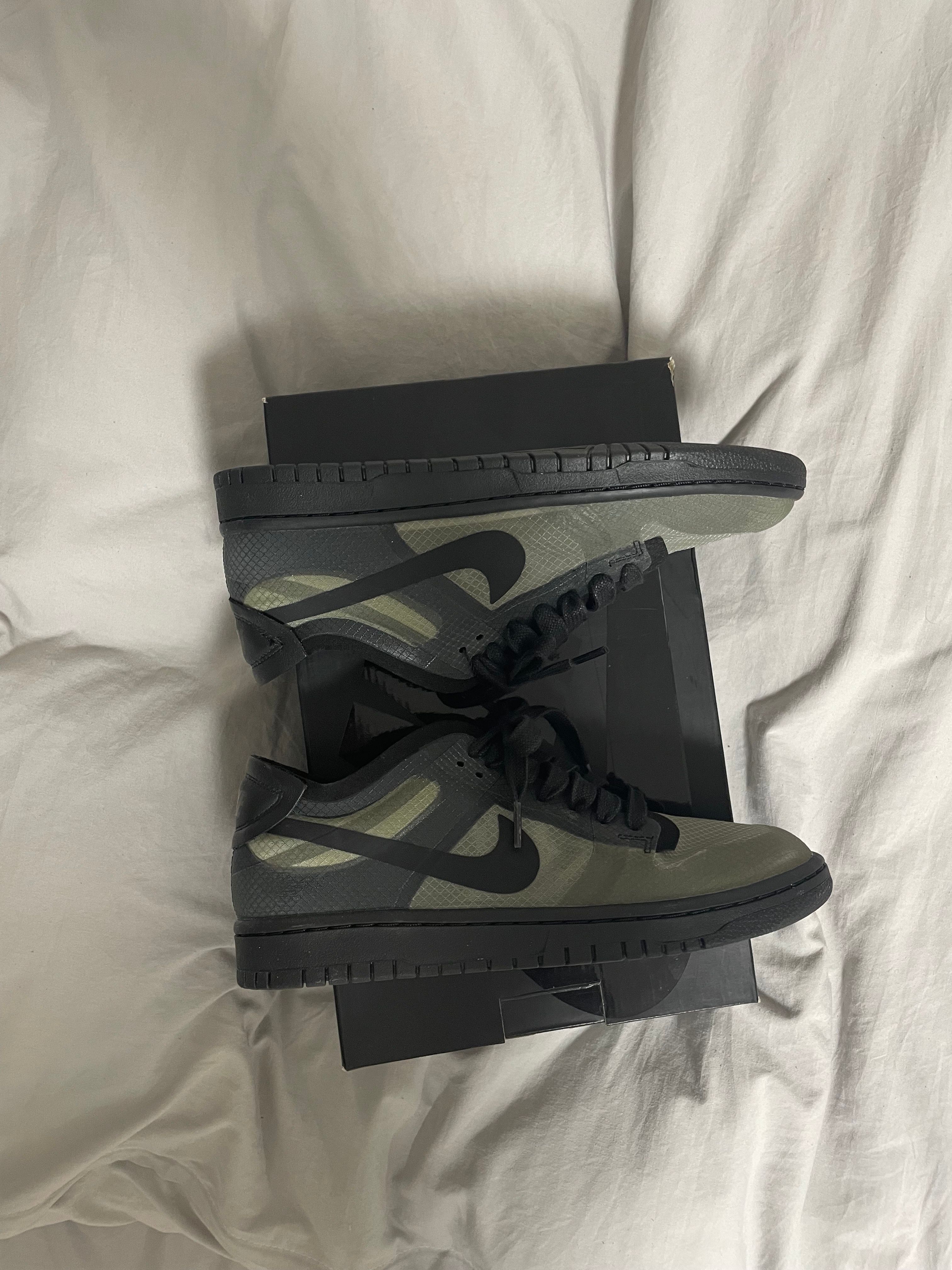 COMME des GARCONS × NIKE DUNK LOW Women's "BLACK/CLEAR BLACK"