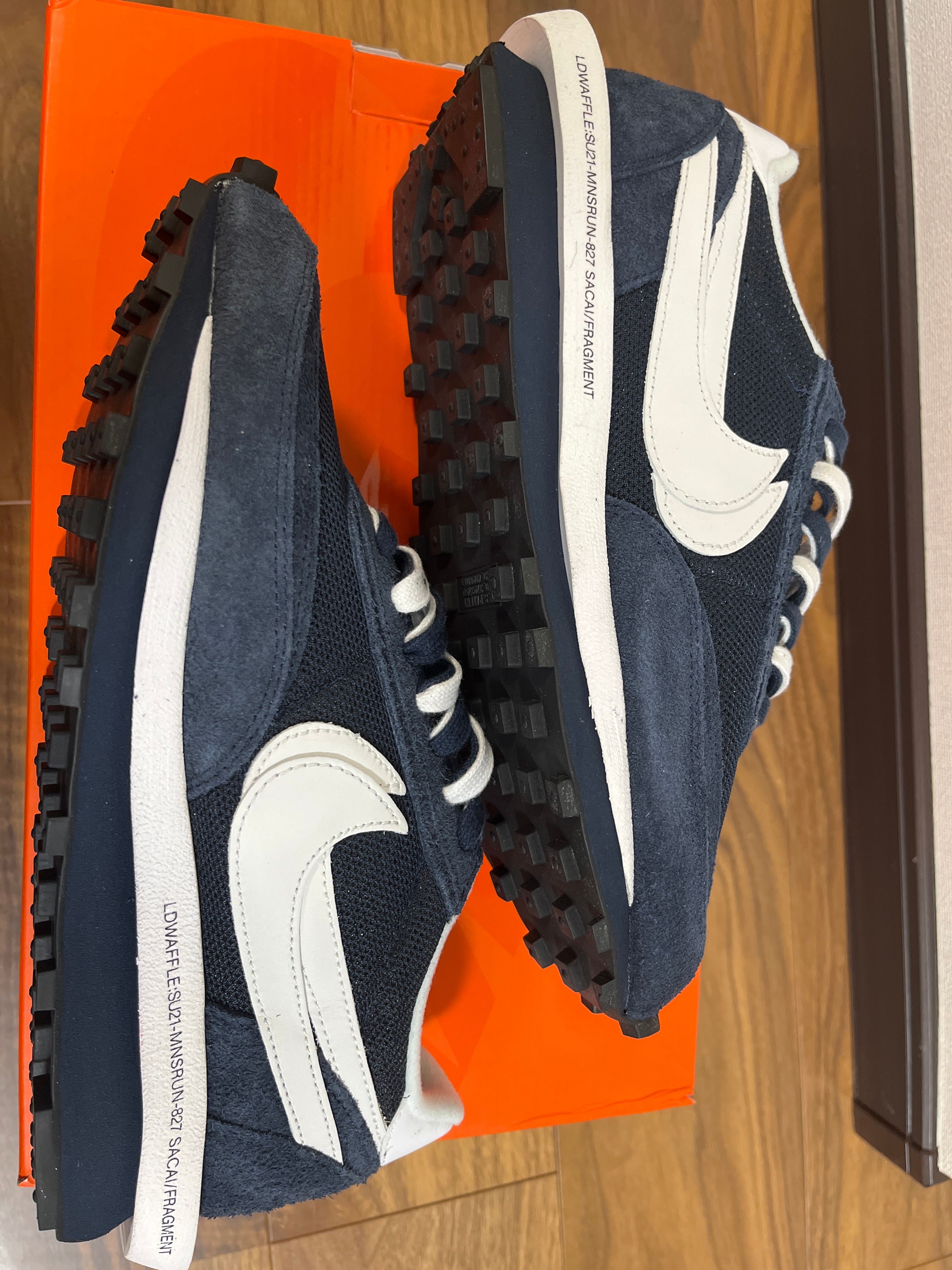 Fragment × sacai × Nike LD Waffle "Blackended Blue"